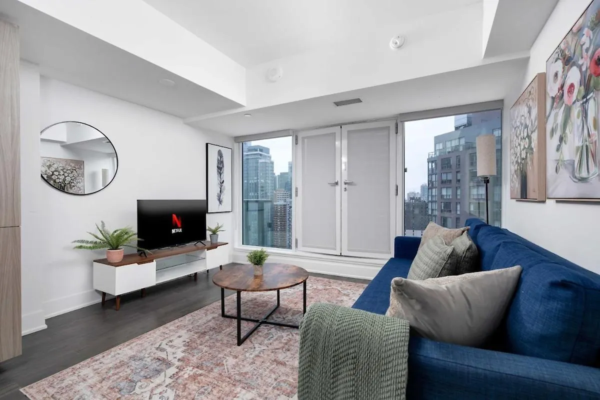 Pleasant 1Br Sofa Bed Close To Uoft Торонто Апартаменты